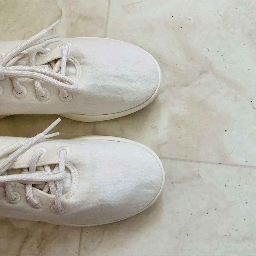 $110 allbirds Wool Runner Comfort Light Weight Sneakers Natural White size 7